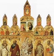 Pietro Lorenzetti Polyptych oil on canvas